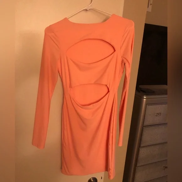 Tiger Mist neon orange dress - Picture 2 of 4